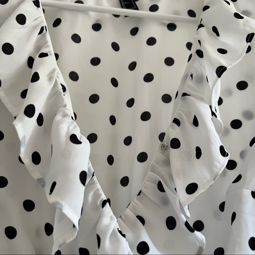 Polka Dot Ruffled Top - Picture 5 of 6